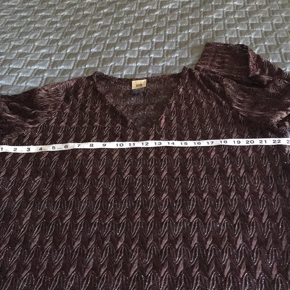 Faded Glory lacy long top - Picture 5 of 7